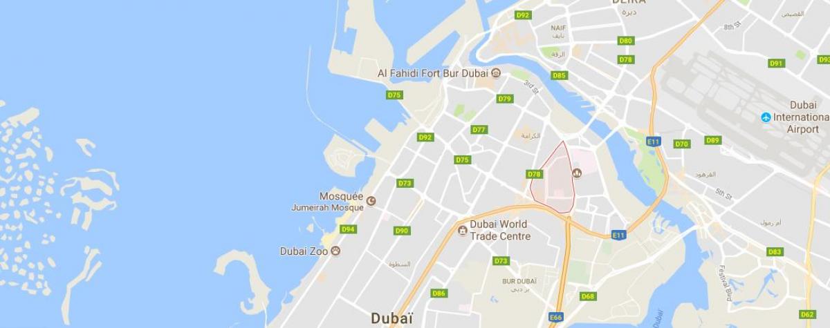 mapa A Metha Dubai