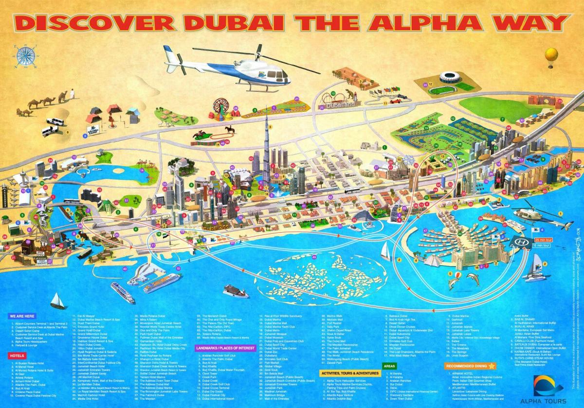 mapa Burj Al Arapskih