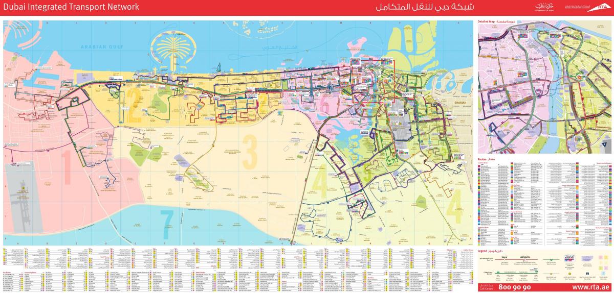 Dubai transport mapu
