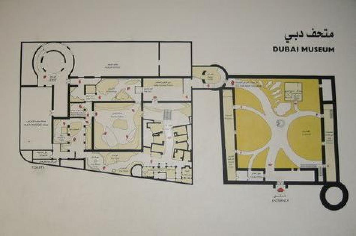 Dubai muzej lokaciju mapu