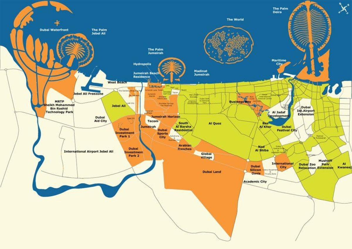 Dubai mapu ostrvima