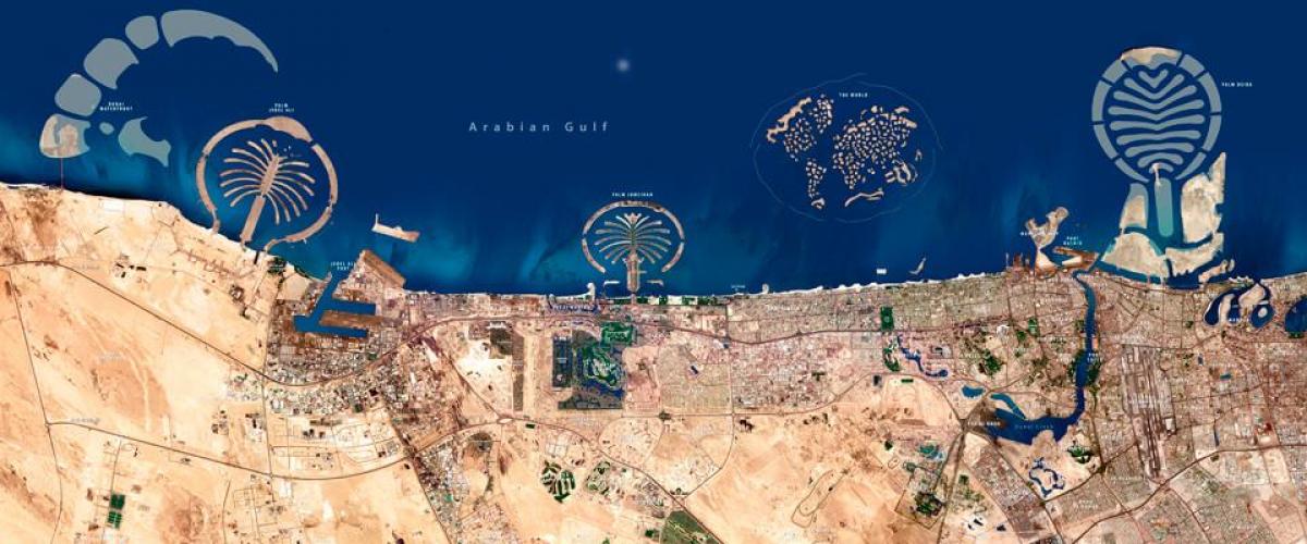 satelitske karte za Dubai