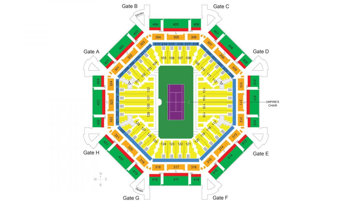 mapa Dubai tenis stadion