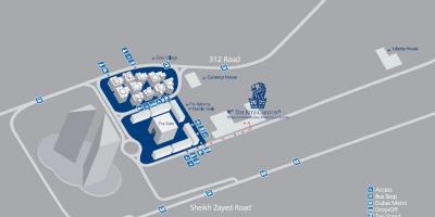 Dubai DIFC mapu