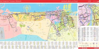 Dubai autobusnu rutu mapu