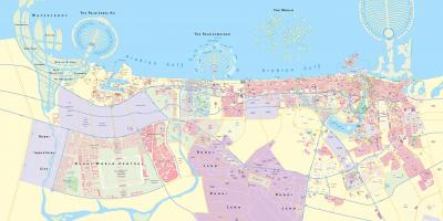 Mapa Dubai grad