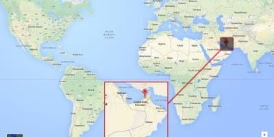 Dubai na mapi