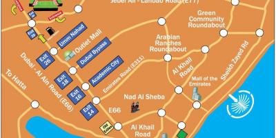 Ragbi Sedmice Dubai lokaciju mapu