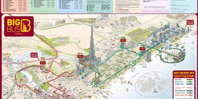 Dubai mapa sa turističke atrakcije
