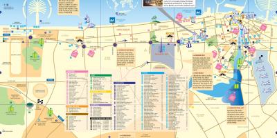 Turističke mapu Dubai