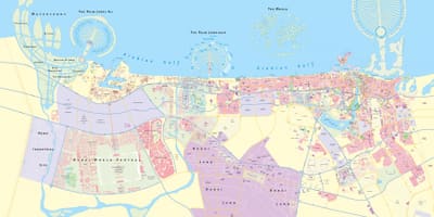 Ulična mapa Dubai