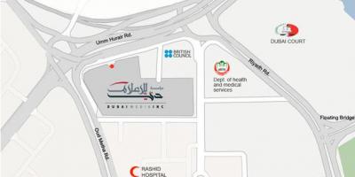 Rashid bolnici Dubai lokaciju mapu